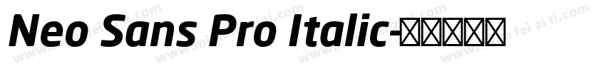 Neo Sans Pro Italic字体转换